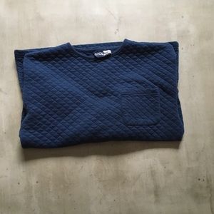 Vintage dark blue quilted sweater